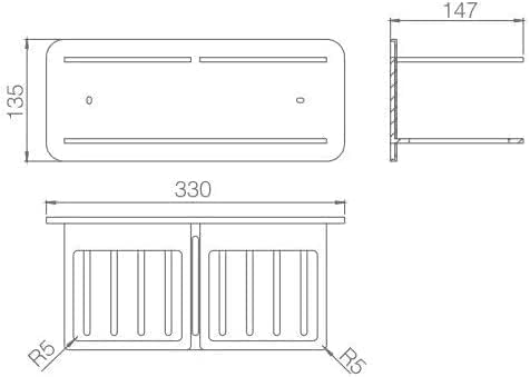 JABONERA FRONTAL DE ACERO INOX S.304 SERIE IMAN