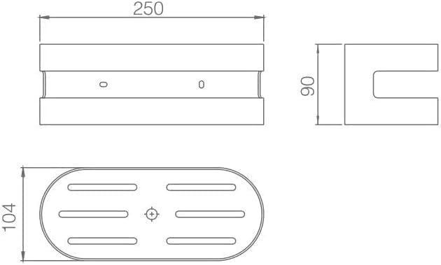 JABONERA FRONTAL DE ACERO INOX S.304 SERIE NIRMALA