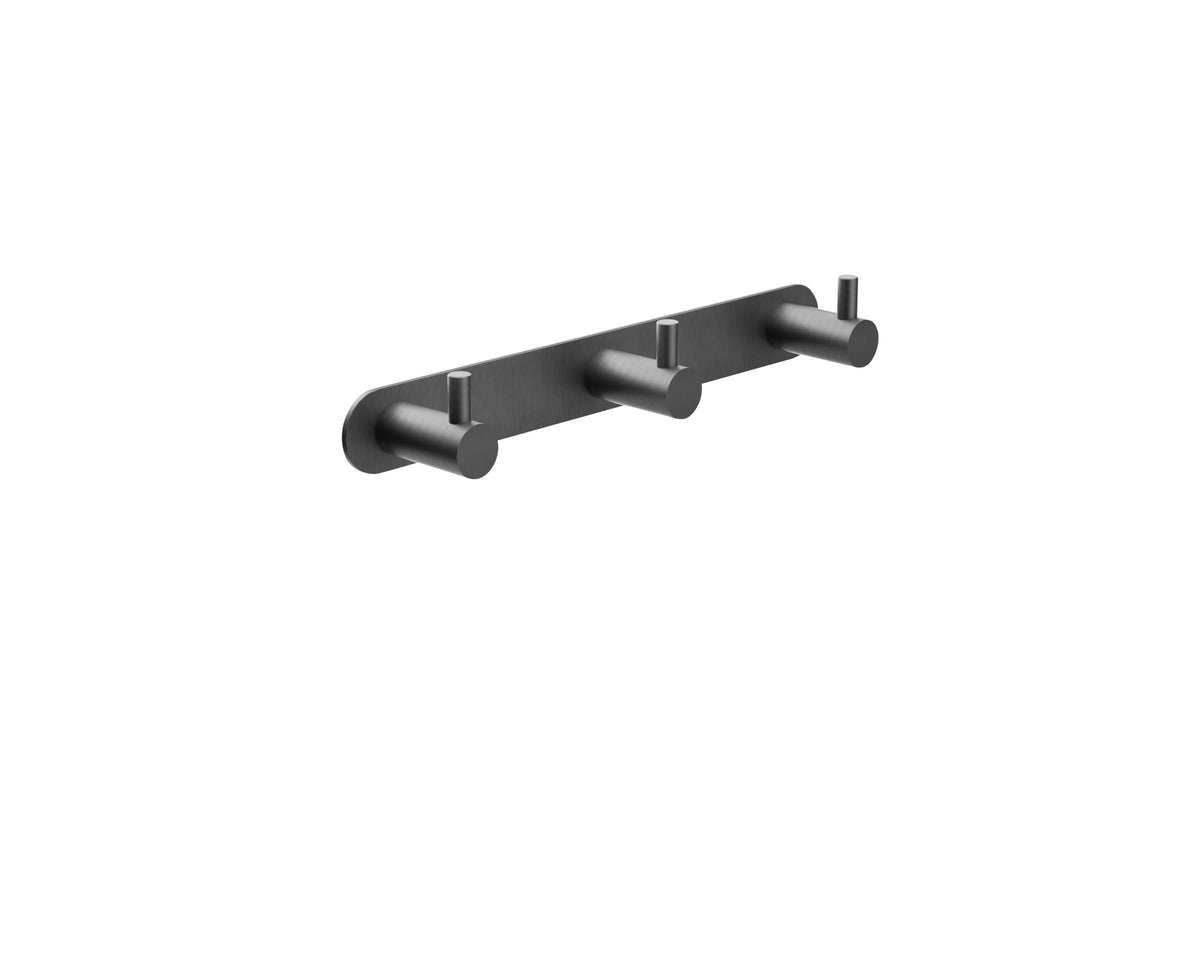 PERCHA TRIPLE EN ACERO INOX S.304 SERIE ESSENTIAL