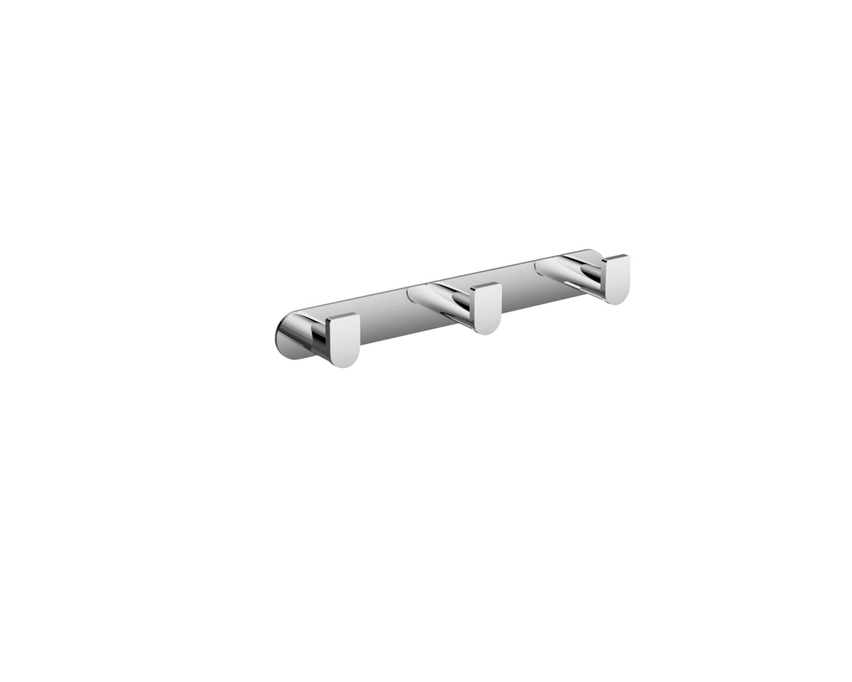 PERCHA TRIPLE EN ACERO INOX S.304 SERIE PRACTIC