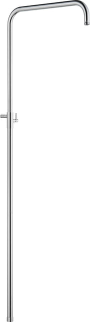 IMEX - Barra de Ducha Extensible Redonda 86-128cm Cromada | Barra para Columna de Ducha con Soporte para Alcachofa | Recambio Original Producto IMEX (VÁLIDA PARA SERIES TOSCANA Y FIRENZE) Cromado