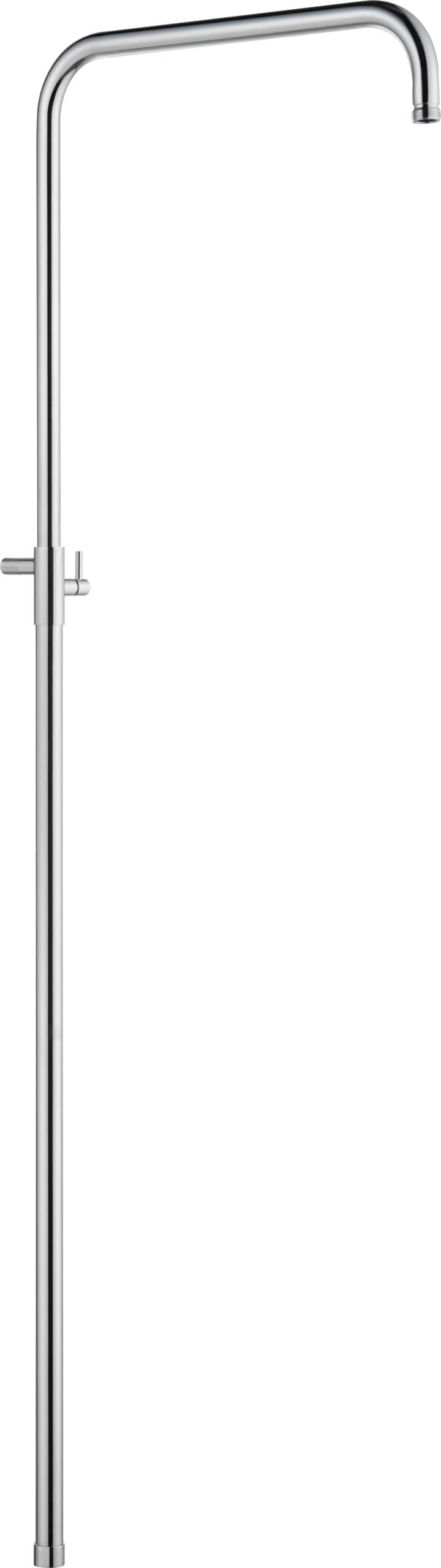 IMEX - Barra de Ducha Extensible Redonda 86-128cm Cromada | Barra para Columna de Ducha con Soporte para Alcachofa | Recambio Original Producto IMEX (VÁLIDA PARA SERIES TOSCANA Y FIRENZE) Cromado