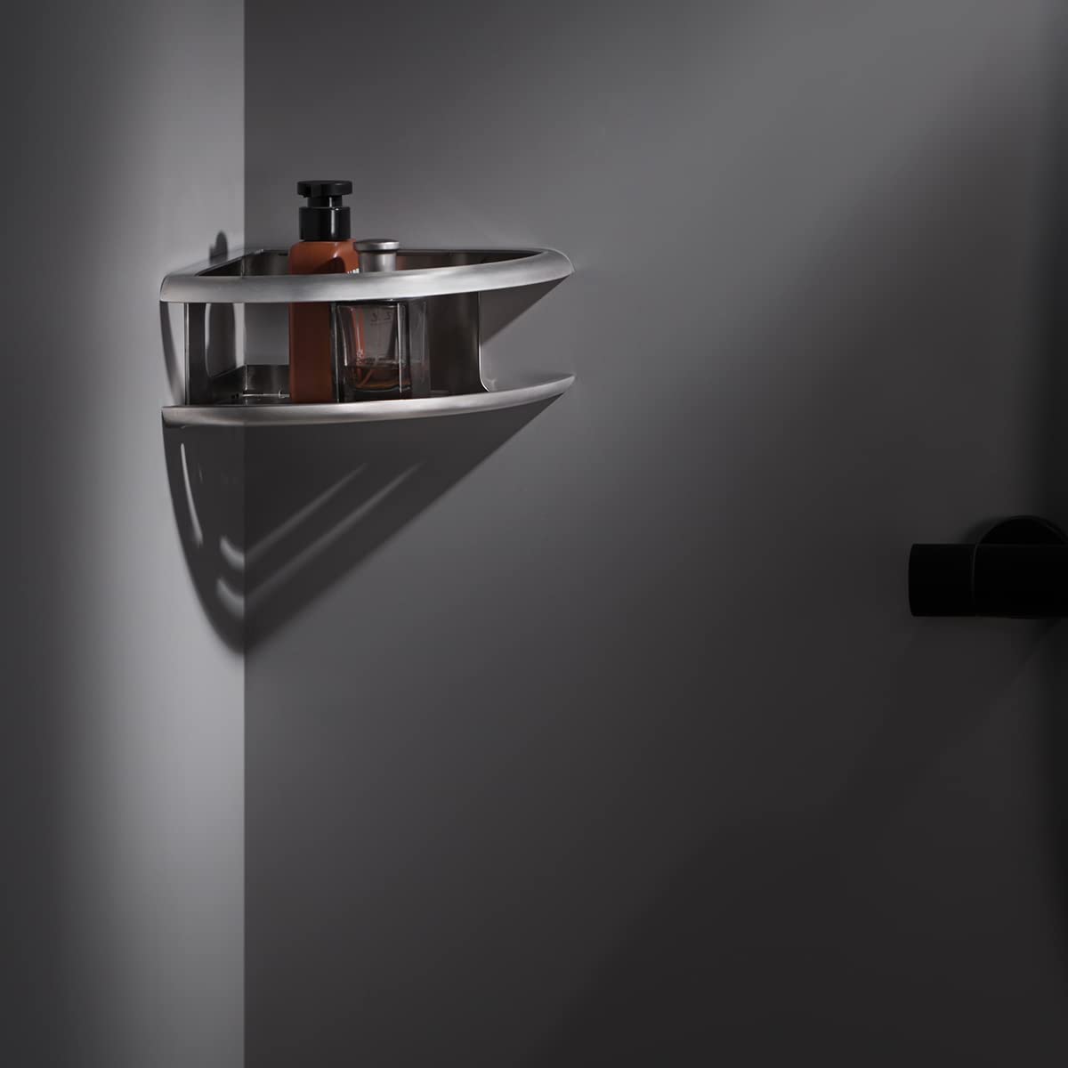 JABONERA DE RINCÓN DE ACERO INOX. S.304 SERIE DHANU