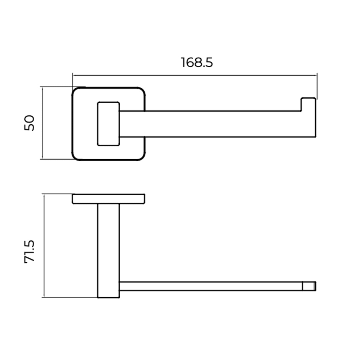 PORTARROLLOS EN ACERO INOX S.304 SERIE TECHNIC