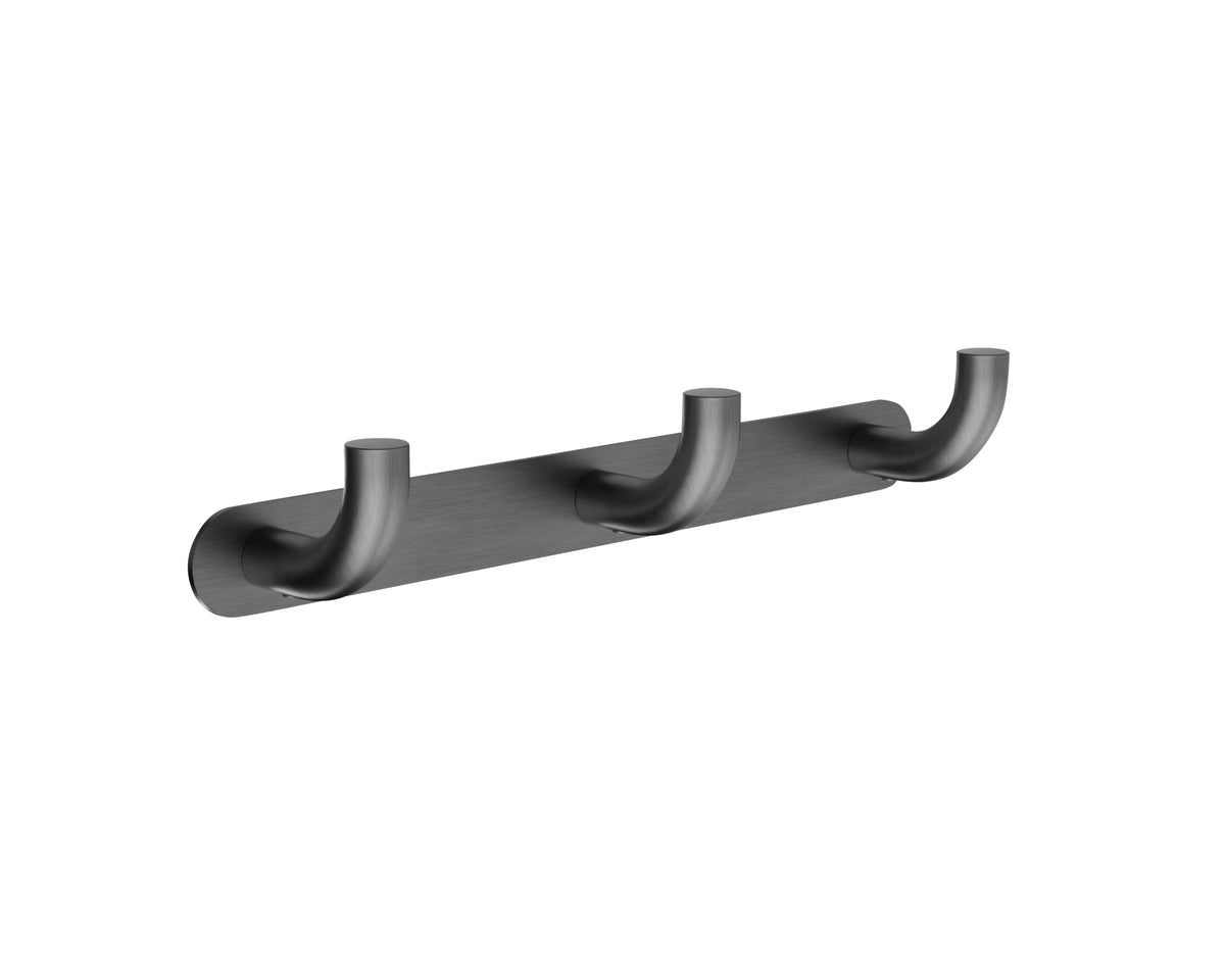 PERCHA TRIPLE EN ACERO INOX S.304 SERIE PURE