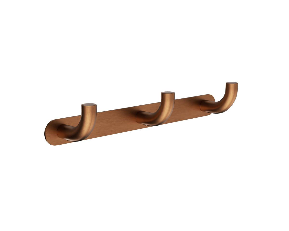PERCHA TRIPLE EN ACERO INOX S.304 SERIE PURE