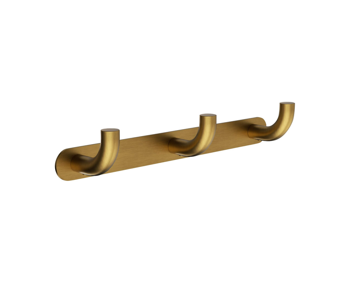 PERCHA TRIPLE EN ACERO INOX S.304 SERIE PURE