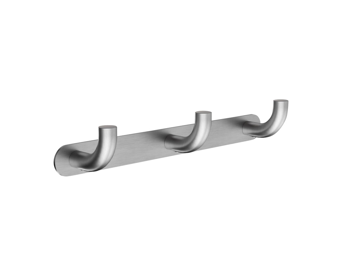 PERCHA TRIPLE EN ACERO INOX S.304 SERIE PURE