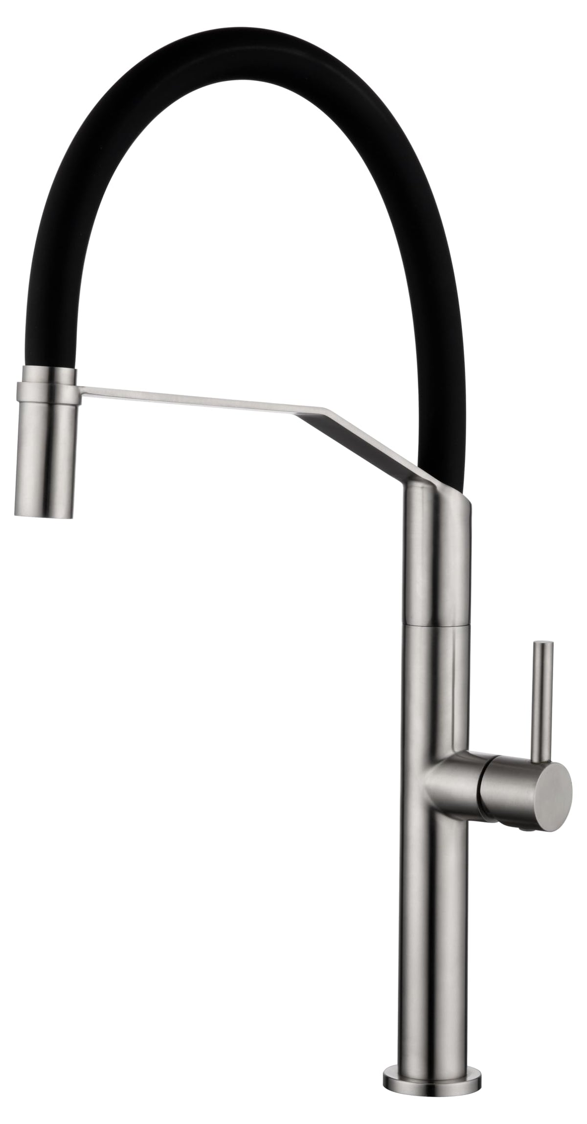 IMEX - Grifo Cocina Extraíble Acero S.316 | Grifo Monomando Fregadero | Griferia Cocina con Ducha Flexible 360º | Grifería en Latón con Tecnología PVD | Serie Deva | Color Acero S316 Acero S.316