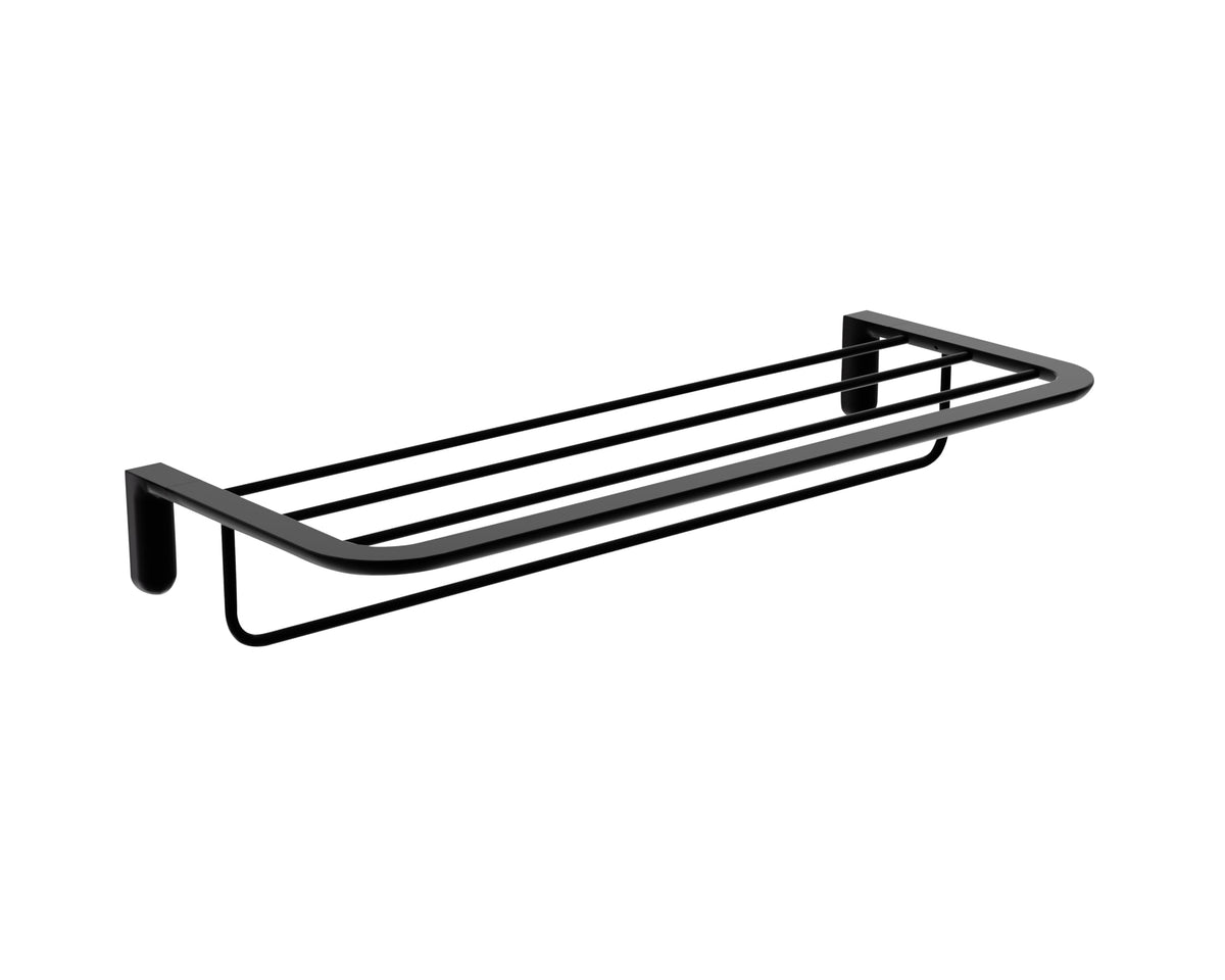 TOALLERO DOBLE EN ACERO INOX. S.304 SERIE AURA