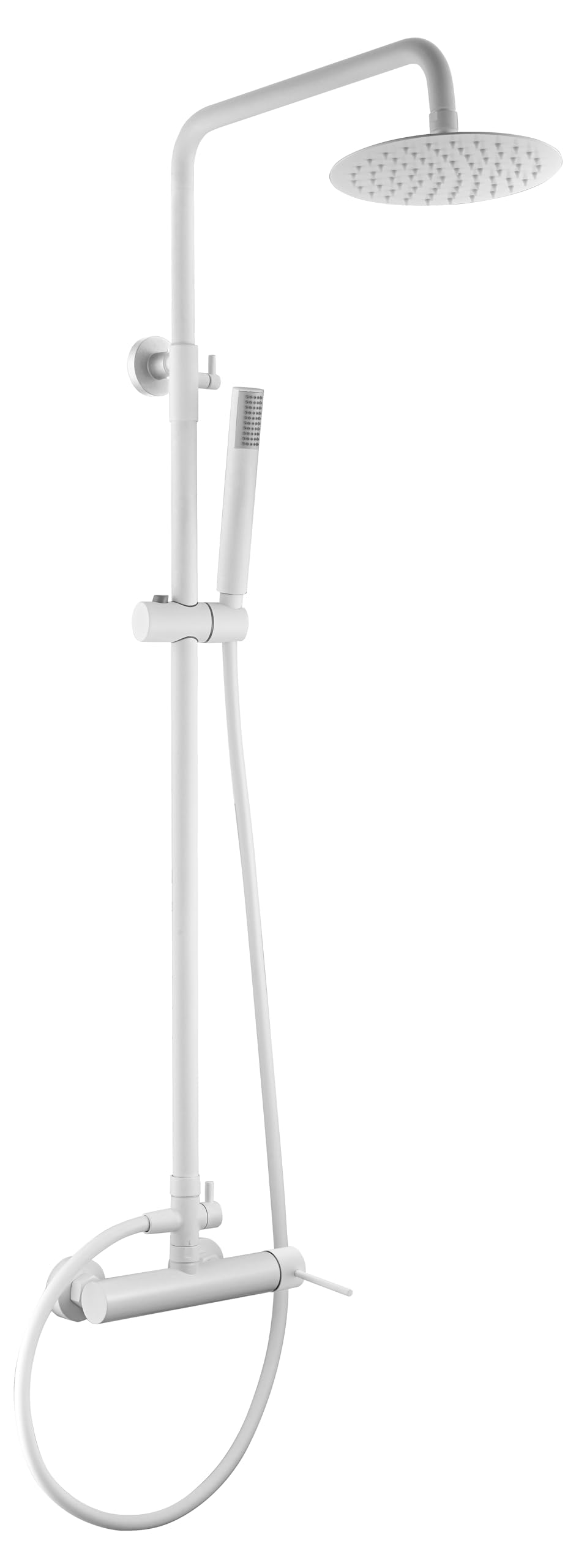 CONJUNTO DUCHA MONOMANDO MILOS STICK Blanco Mate