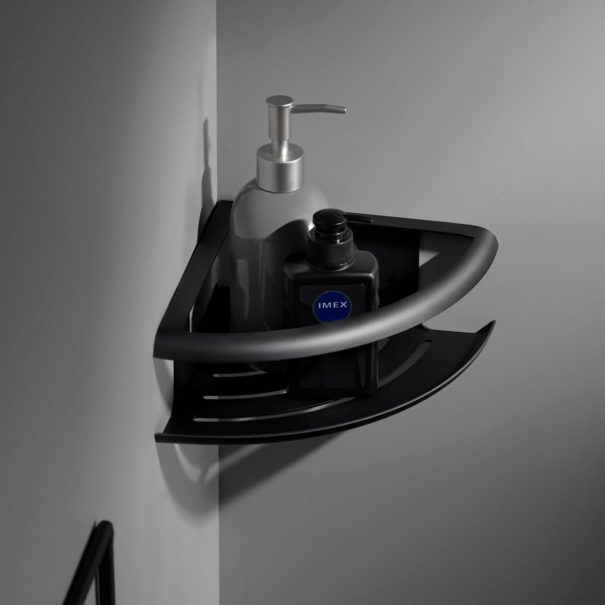JABONERA DE RINCÓN DE ACERO INOX. S.304 SERIE DHANU