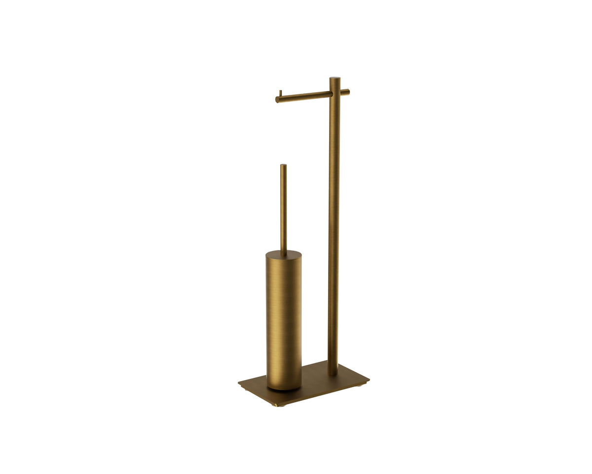 ESCOBILLERO CON PORTARROLLOS EN ACERO INOX S.304 SERIE PRACTIC