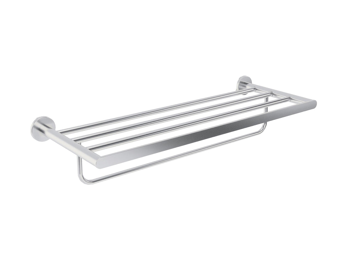 TOALLERO DOBLE EN ACERO INOX. S.304 SERIE PRACTIC