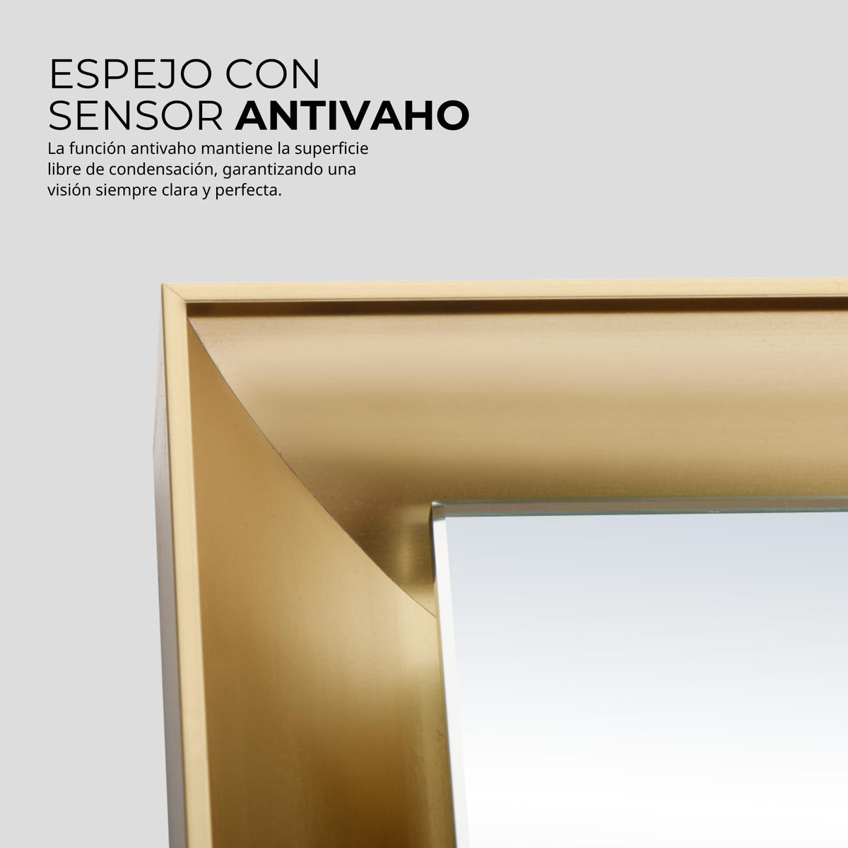 ESPEJO CALIFORNIA 100x80cm Oro Cepillado