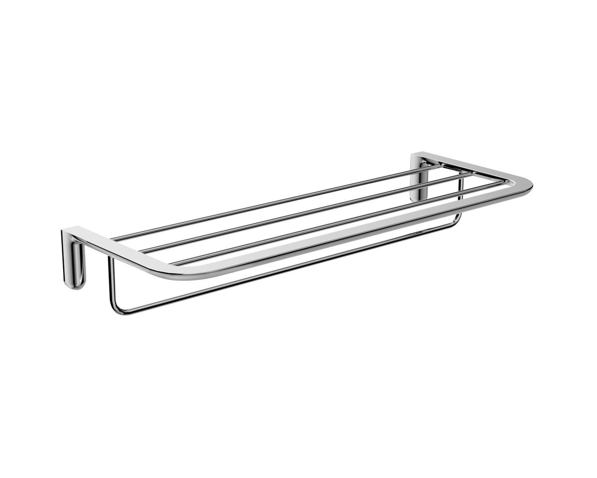 TOALLERO DOBLE EN ACERO INOX. S.304 SERIE AURA