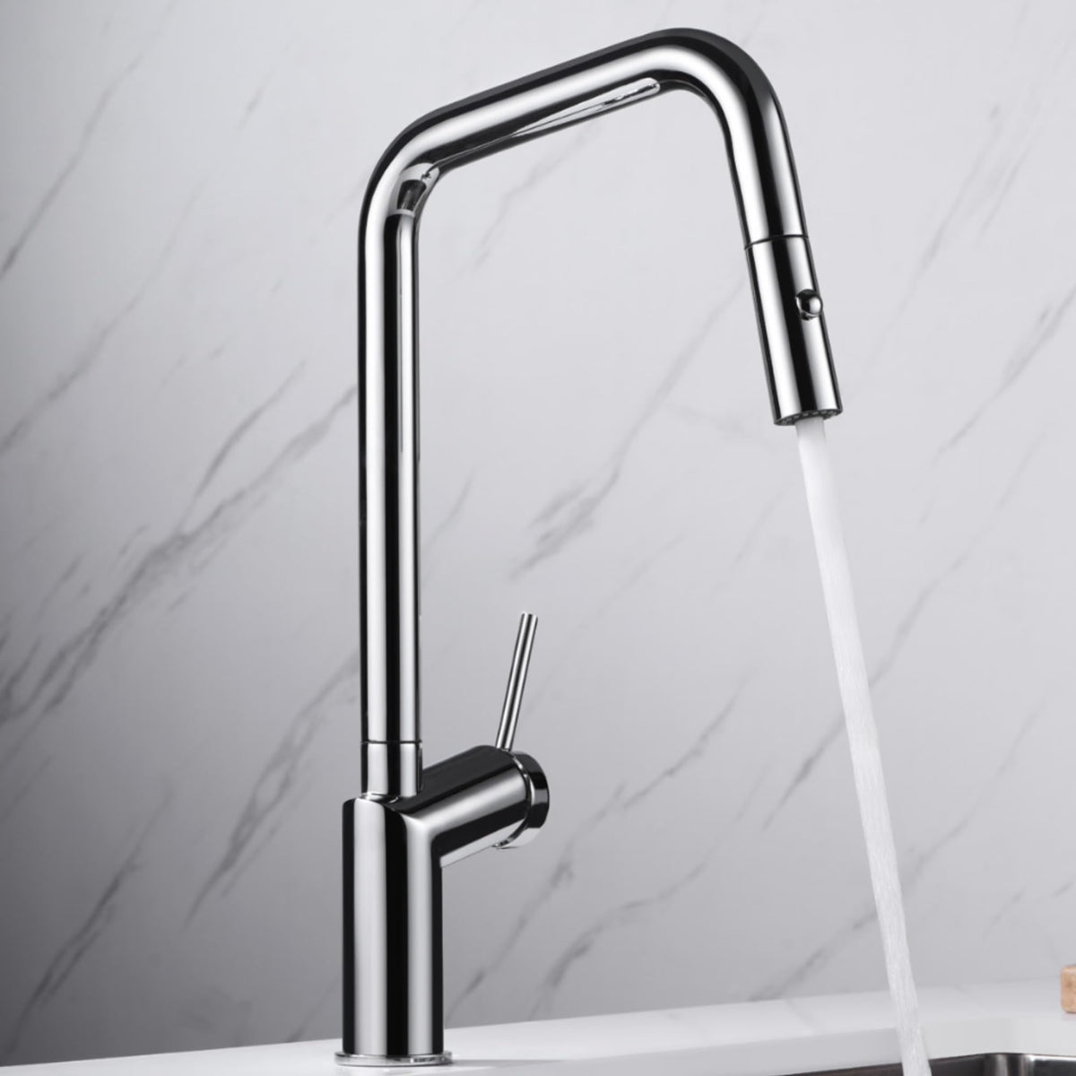 GRIFO DE COCINA EXTRAÍBLE CON DIFUSOR SERIE BONN