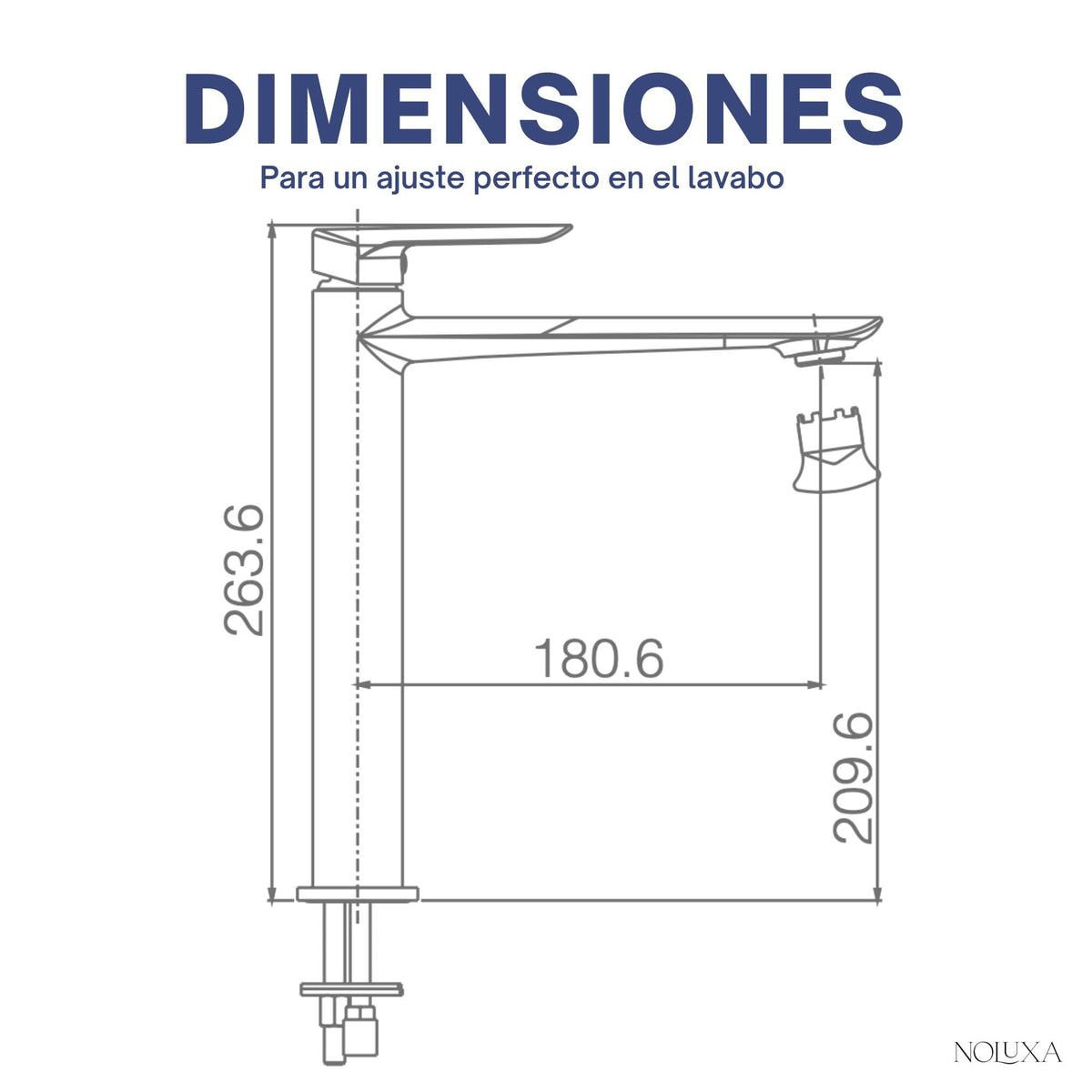 GRIFO LAVABO CAÑO ALTO MONOMANDO SERIE URAL