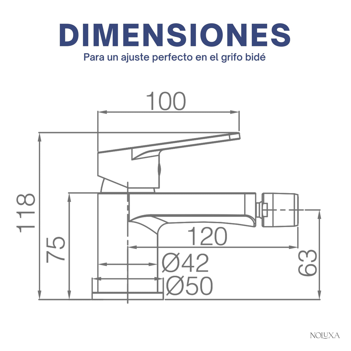 GRIFO BIDET MONOMANDO SERIE TEIDE