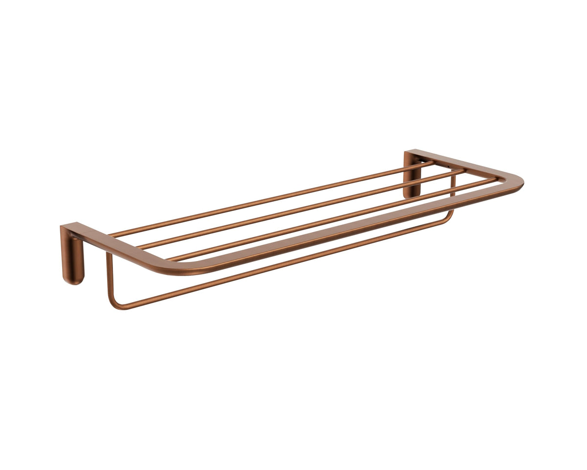 TOALLERO DOBLE EN ACERO INOX. S.304 SERIE AURA