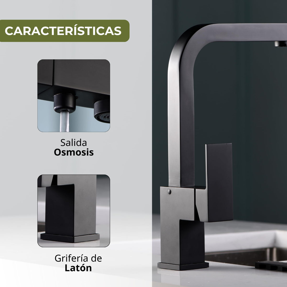 GRIFO DE COCINA OSMOSIS SERIE CAPRI