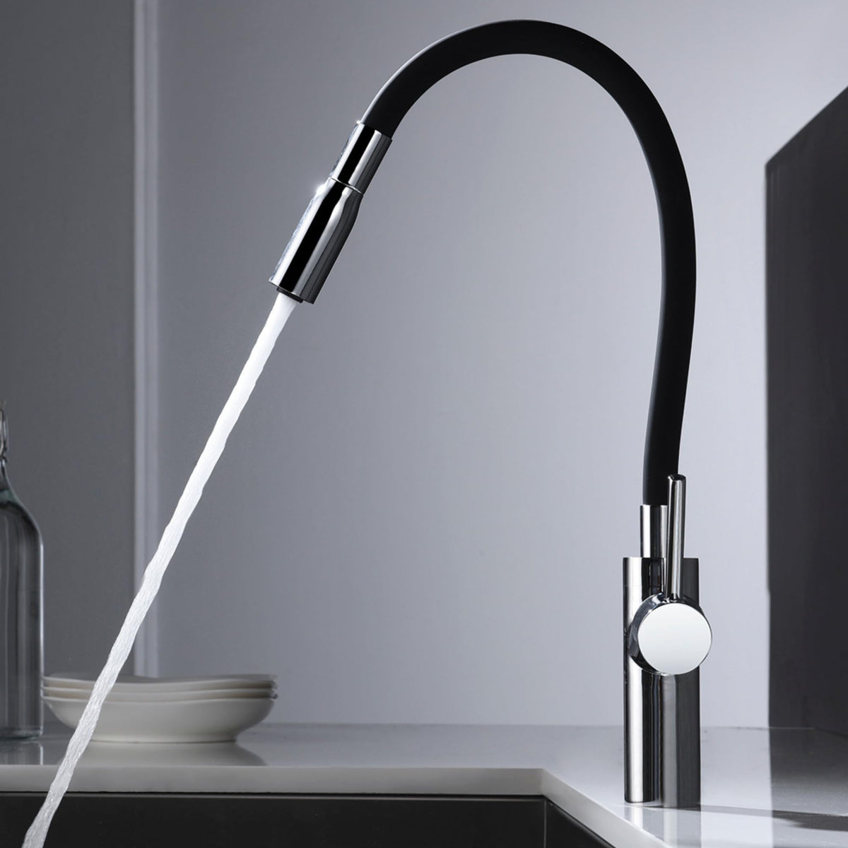 GRIFO DE COCINA EXTRAÍBLE CON DIFUSOR SERIE TOKYO
