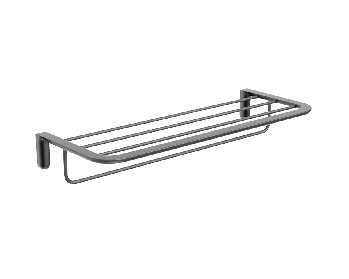 TOALLERO DOBLE EN ACERO INOX. S.304 SERIE AURA