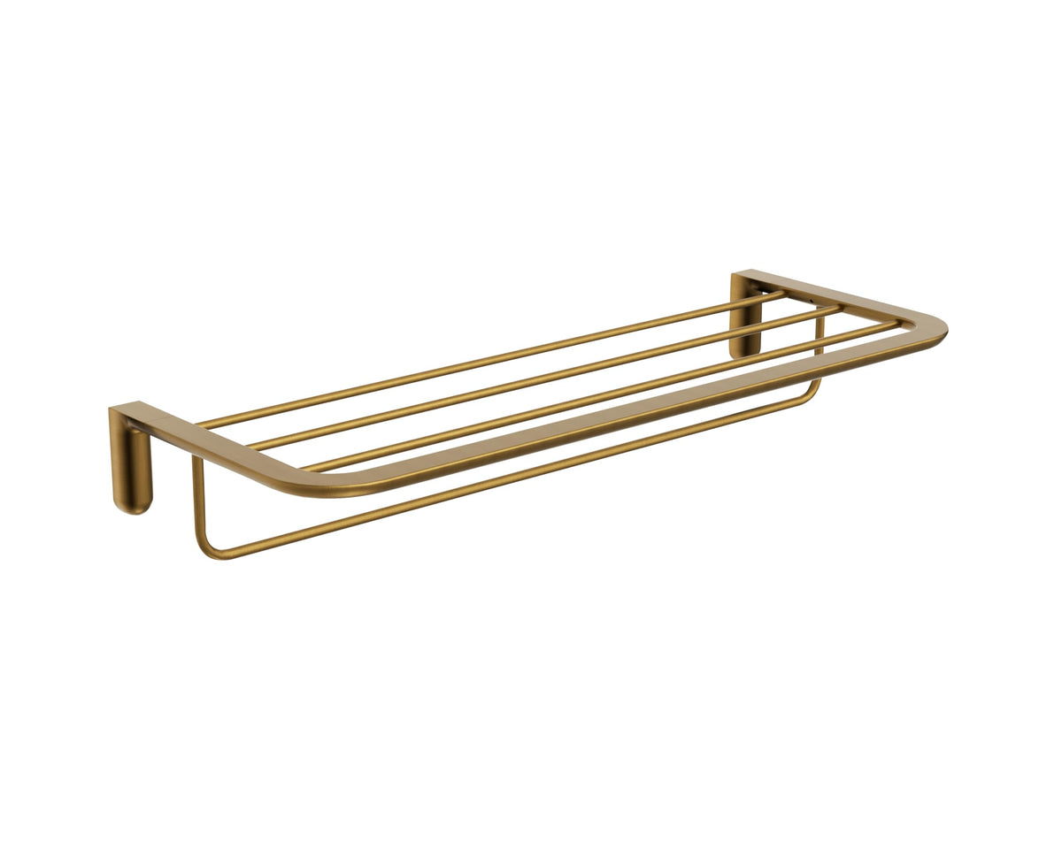 TOALLERO DOBLE EN ACERO INOX. S.304 SERIE AURA