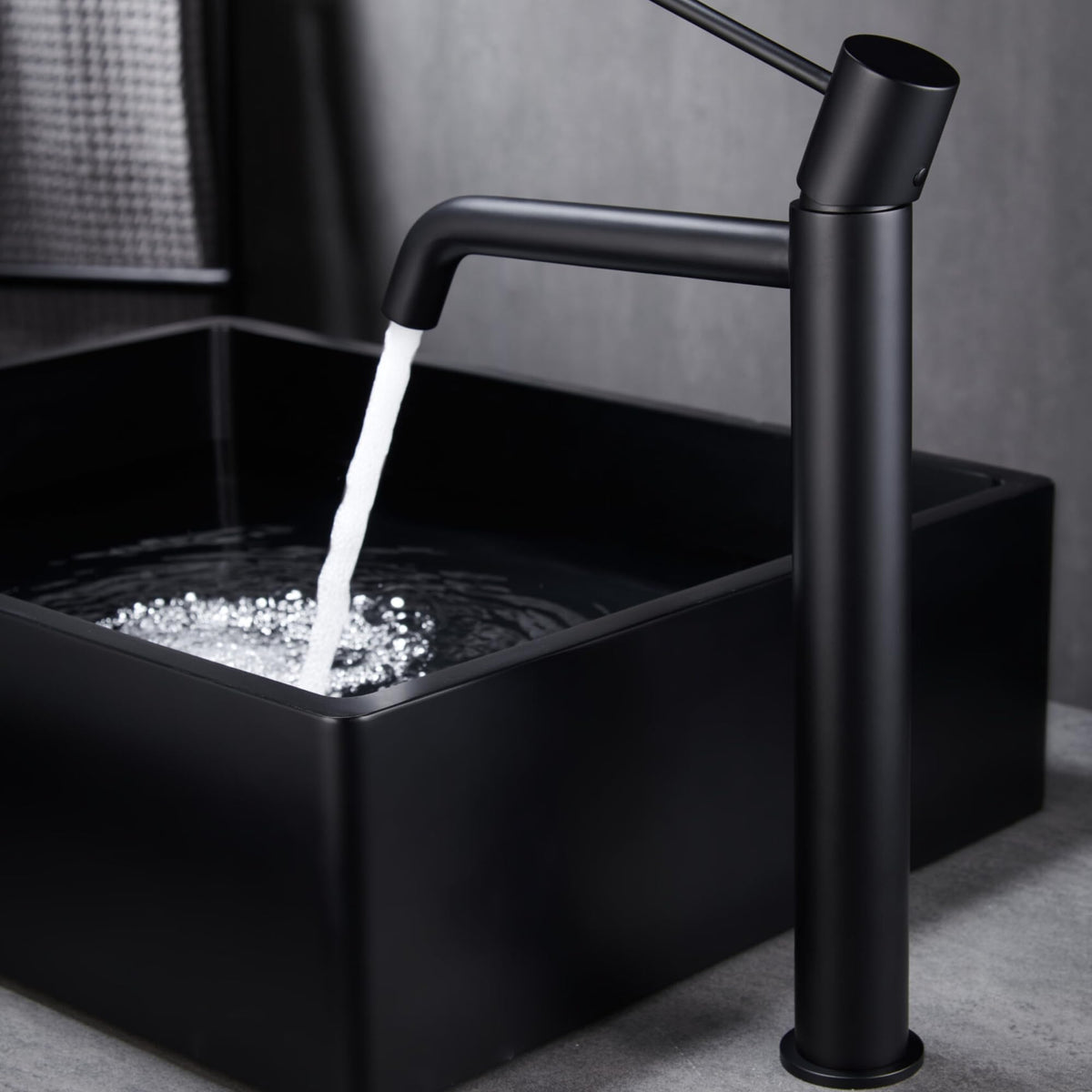 GRIFO LAVABO CAÑO ALTO MONOMANDO SERIE MONZA