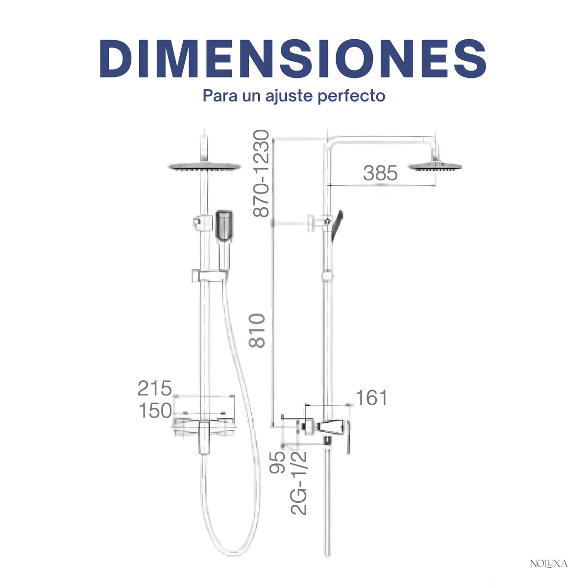 COLUMNA DE DUCHA MONOMANDO SERIE ESCOCIA