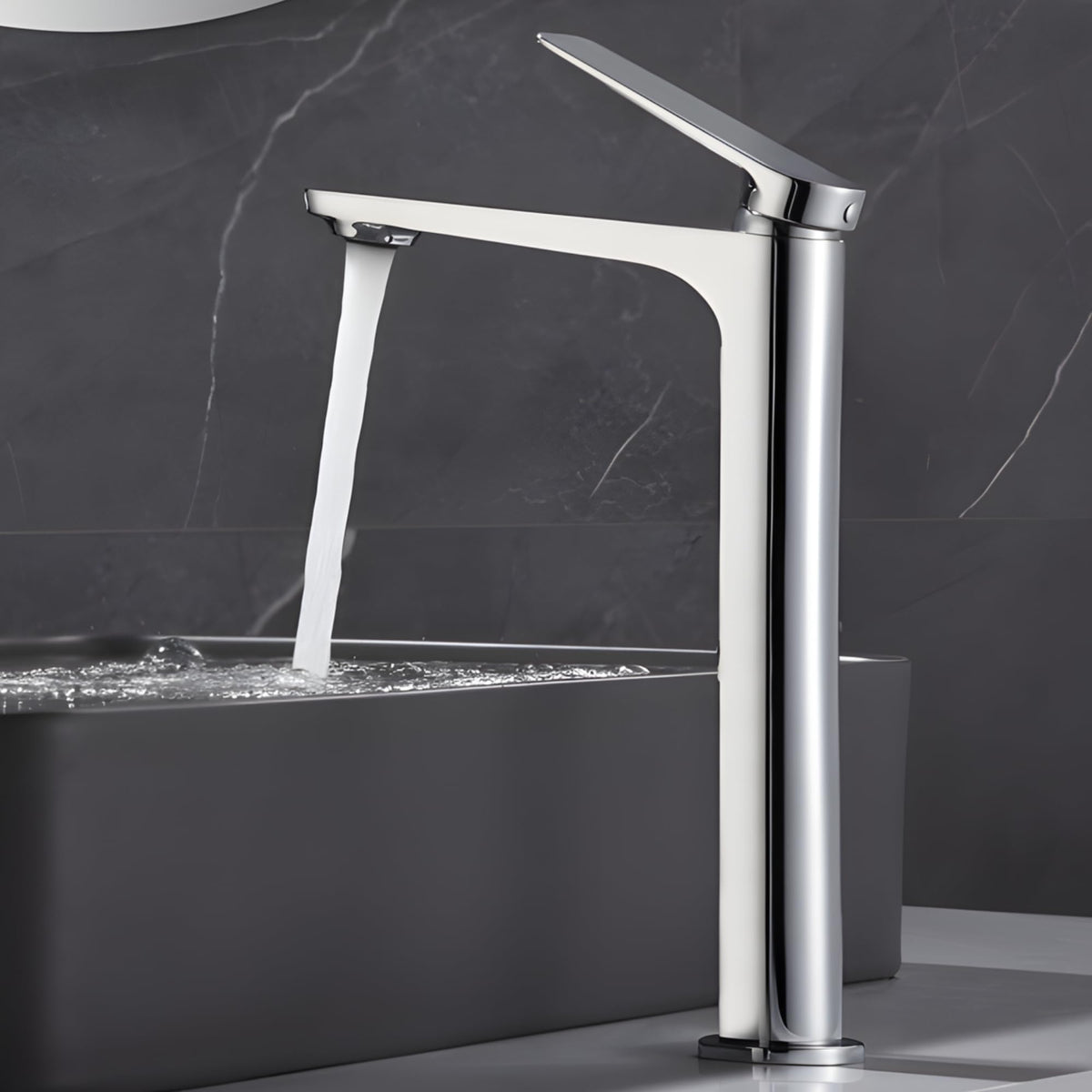 Tall-spout single-lever basin mixer NÁPOLES SERIES