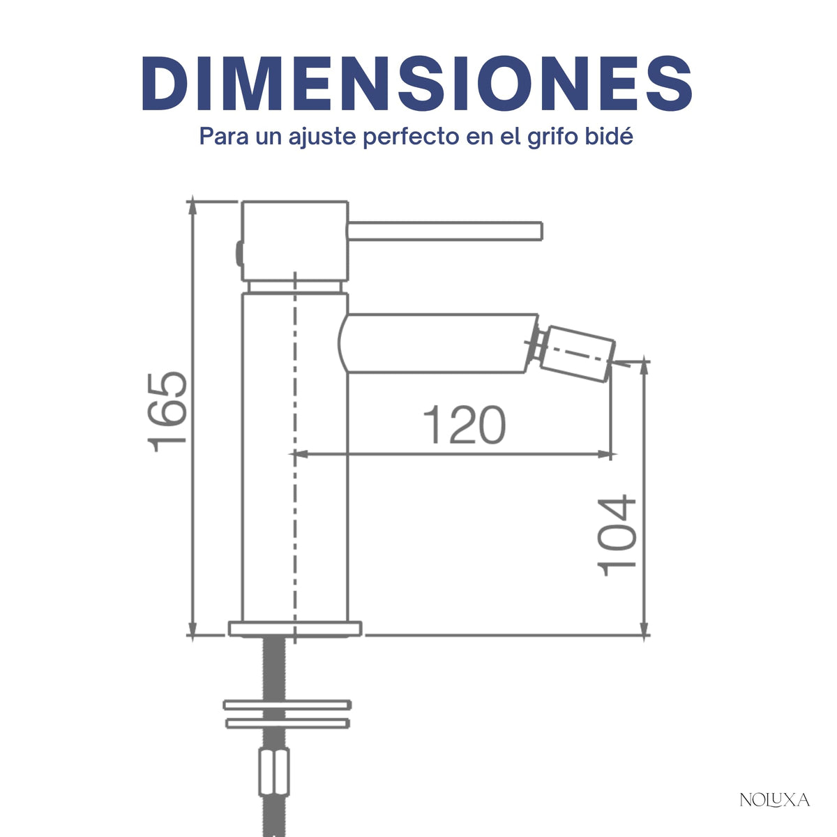 GRIFO BIDET MONOMANDO SERIE MILOS STICK