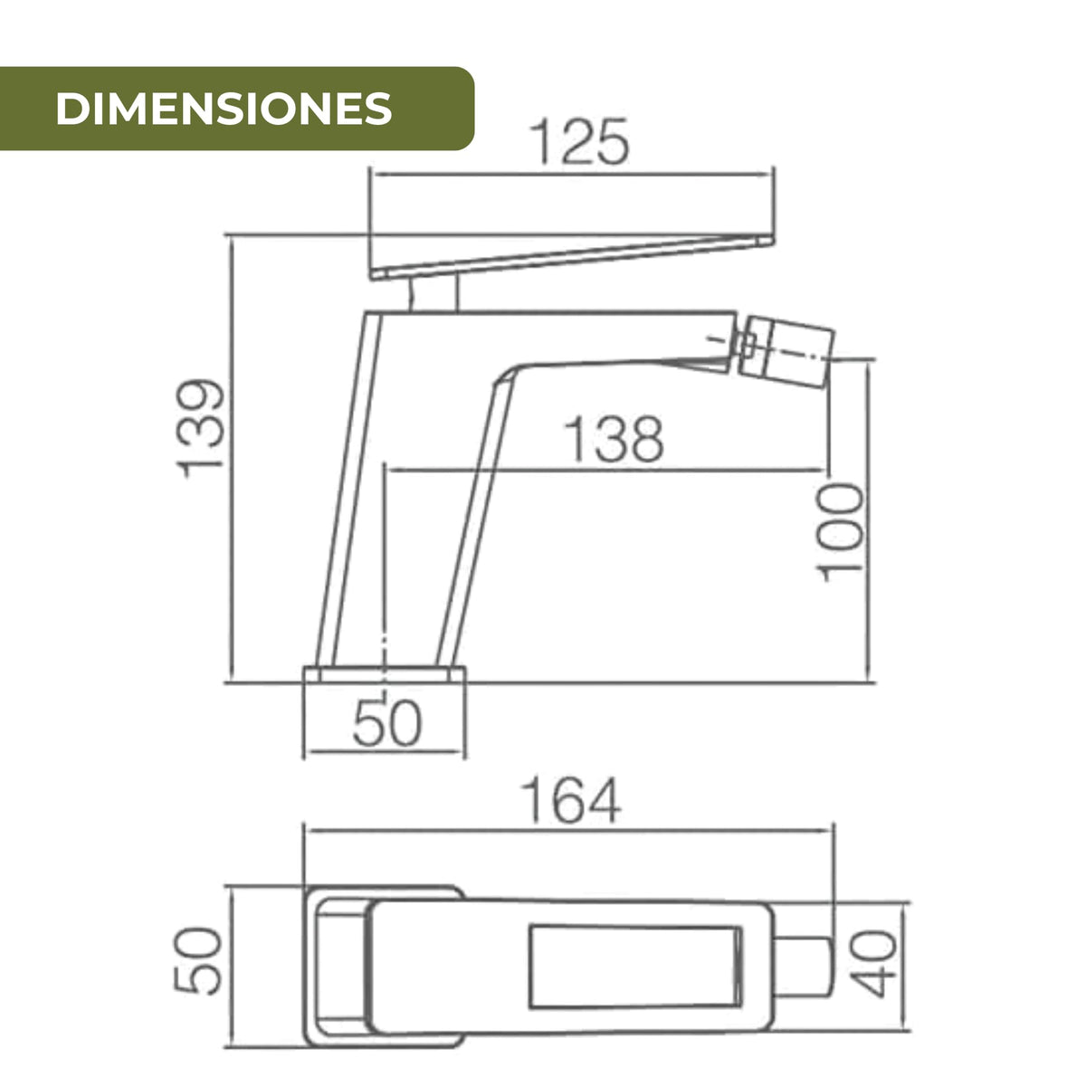 GRIFO BIDET MONOMANDO SERIE SUECIA