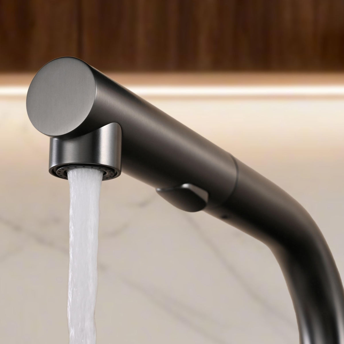GRIFO DE COCINA EXTRAÍBLE CON DIFUSOR SERIE OPORTO