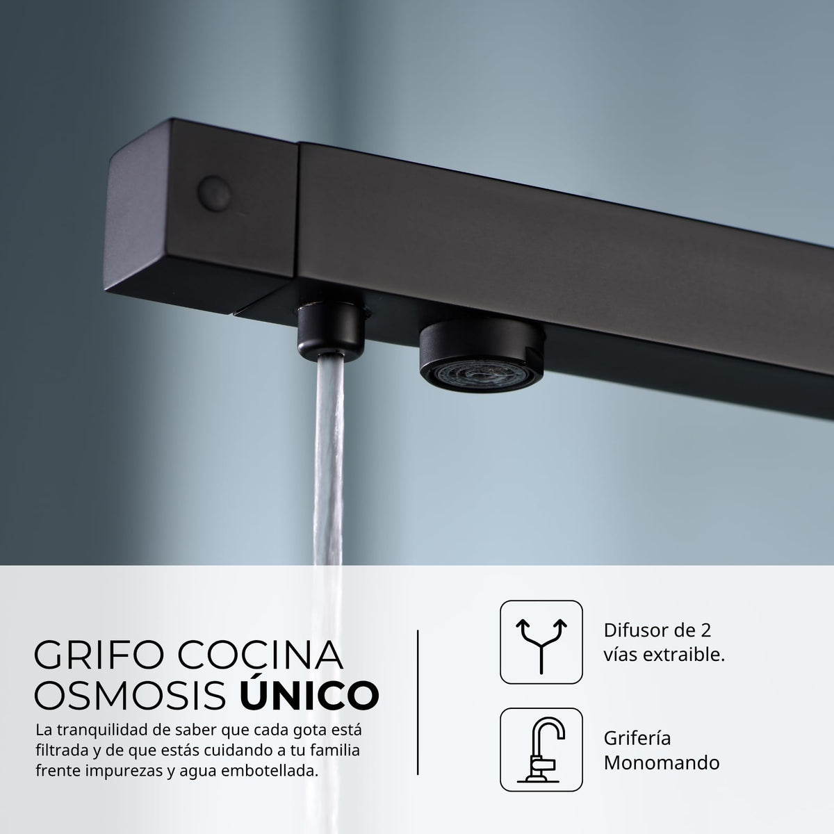GRIFO DE COCINA OSMOSIS SERIE CAPRI