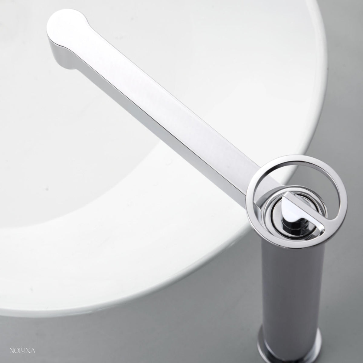 GRIFO LAVABO CAÑO ALTO MONOMANDO SERIE OLIMPO