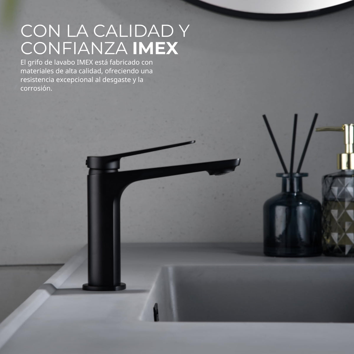 GRIFO LAVABO CAÑO BAJO MONOMANDO SERIE NÁPOLES