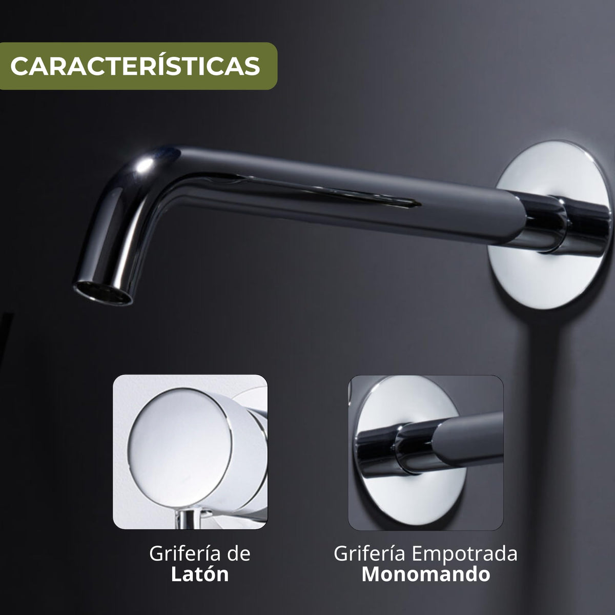 GRIFO LAVABO EMPOTRADO MONOMANDO SERIE ETNA