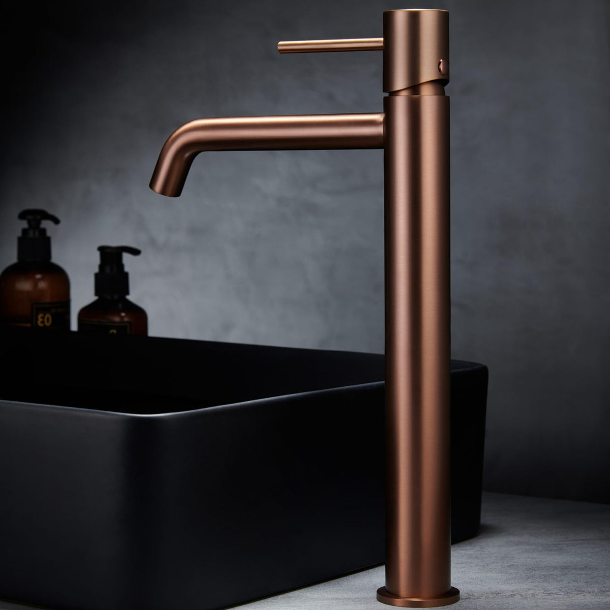 GRIFO LAVABO CAÑO ALTO MONOMANDO SERIE MONZA