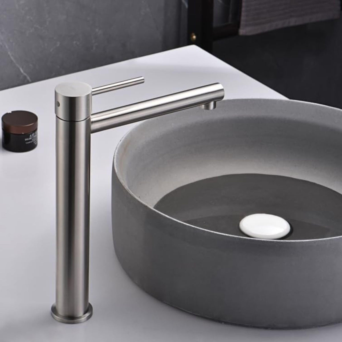 GRIFO LAVABO CAÑO ALTO MONOMANDO SERIE MOSCÚ
