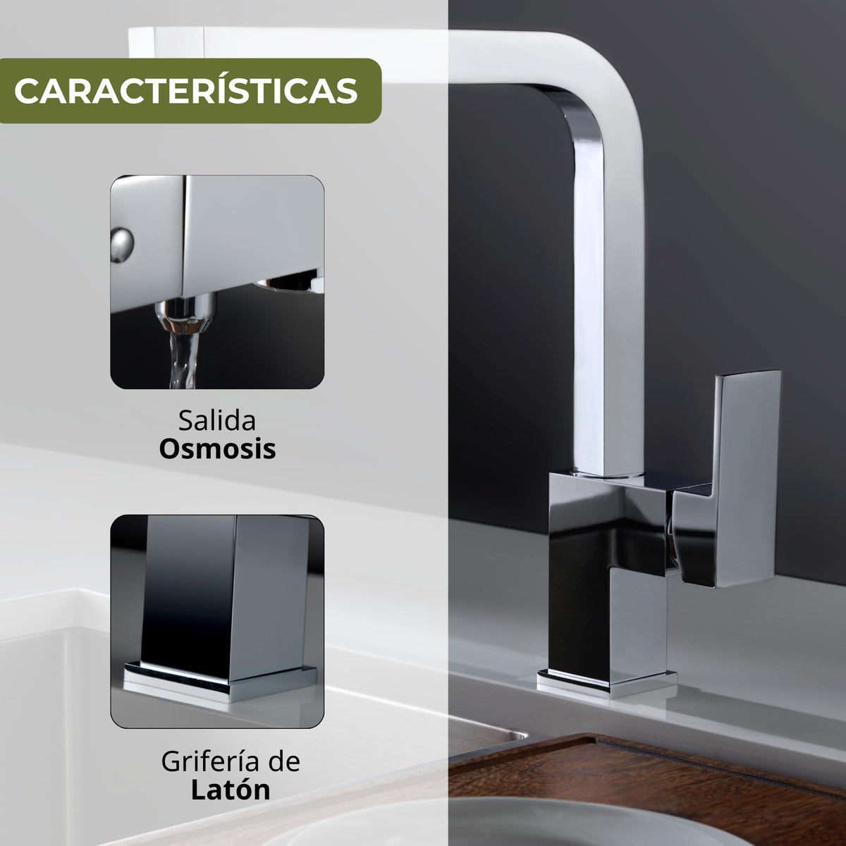 GRIFO DE COCINA OSMOSIS SERIE CAPRI