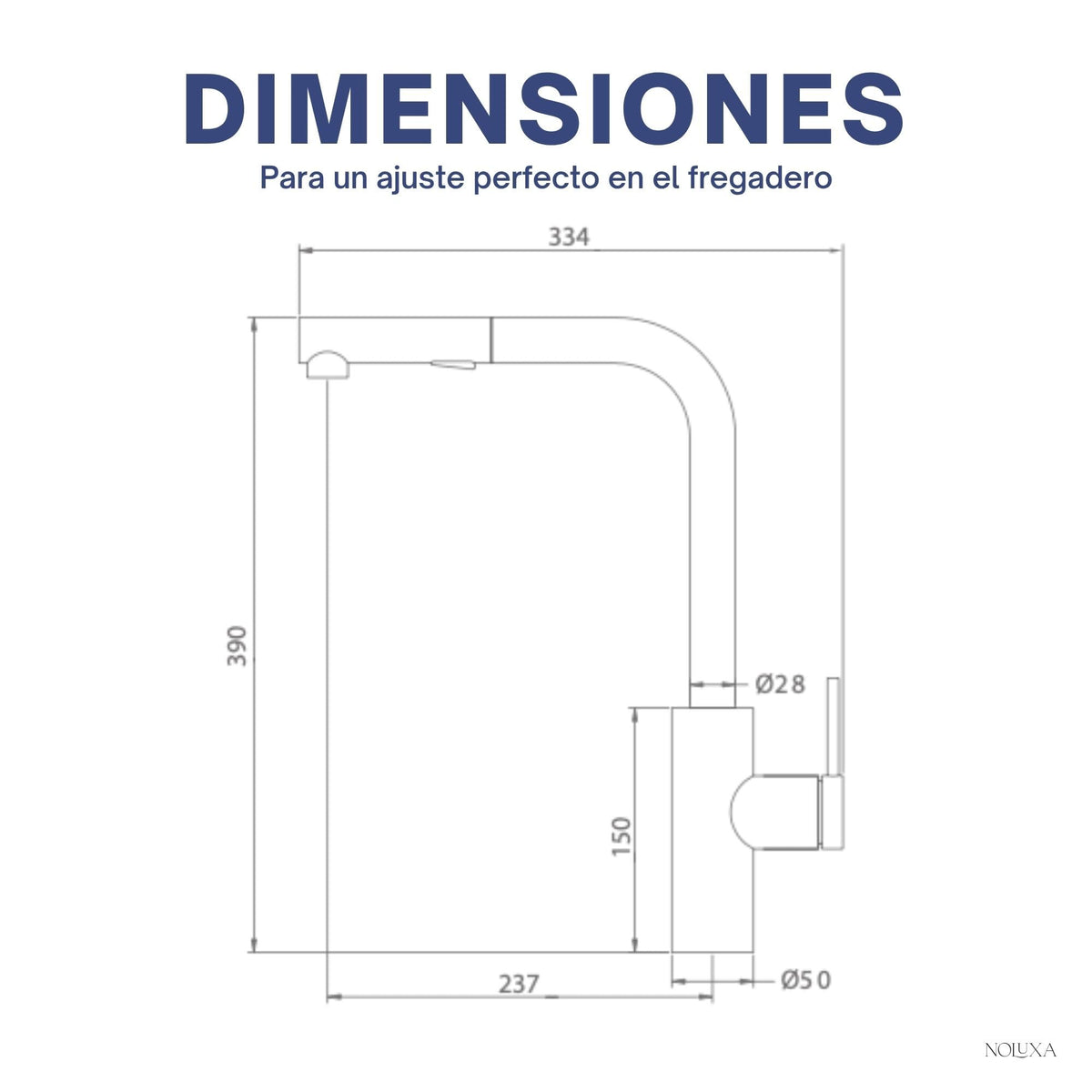 GRIFO DE COCINA EXTRAÍBLE CON DIFUSOR SERIE OPORTO