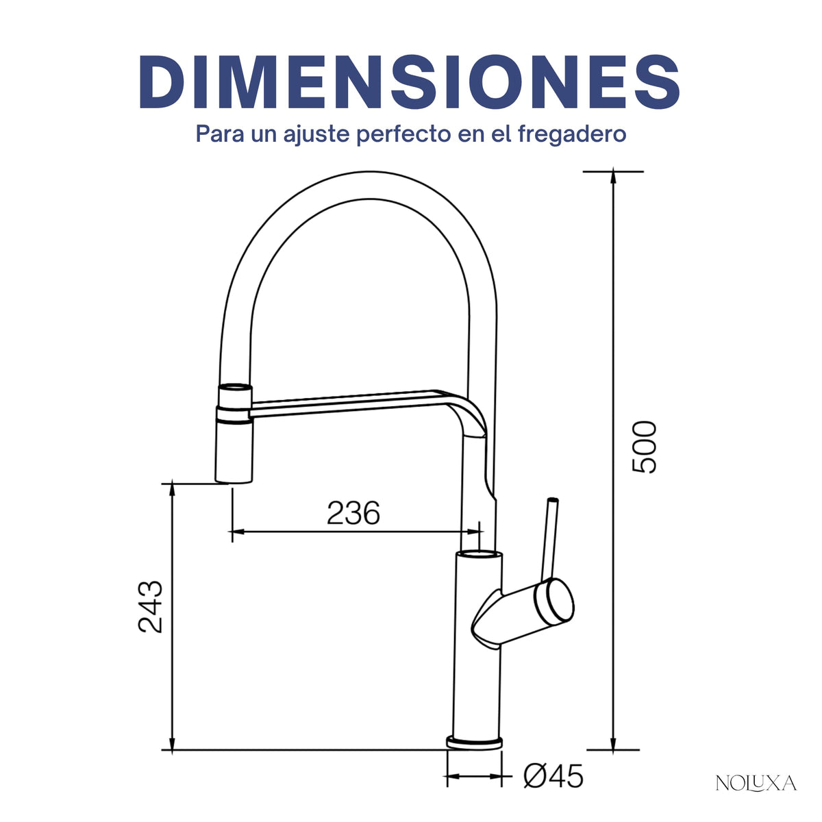 GRIFO DE COCINA EXTRAÍBLE SERIE SENA