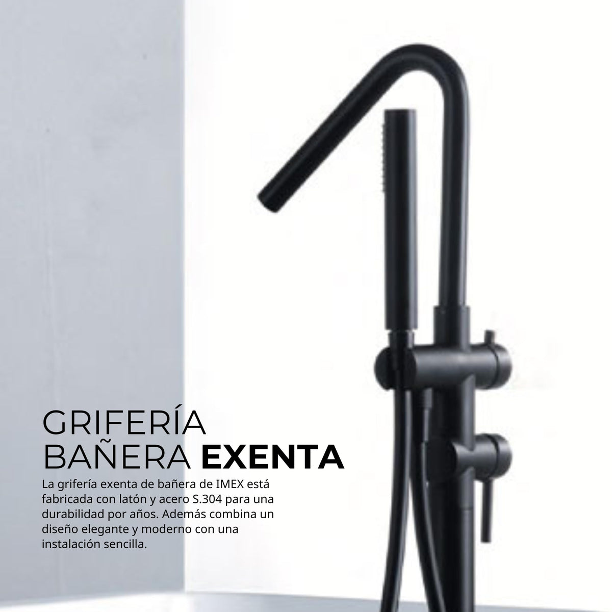 Miscelatore monocomando a pavimento per vasca Serie CÓRCEGA