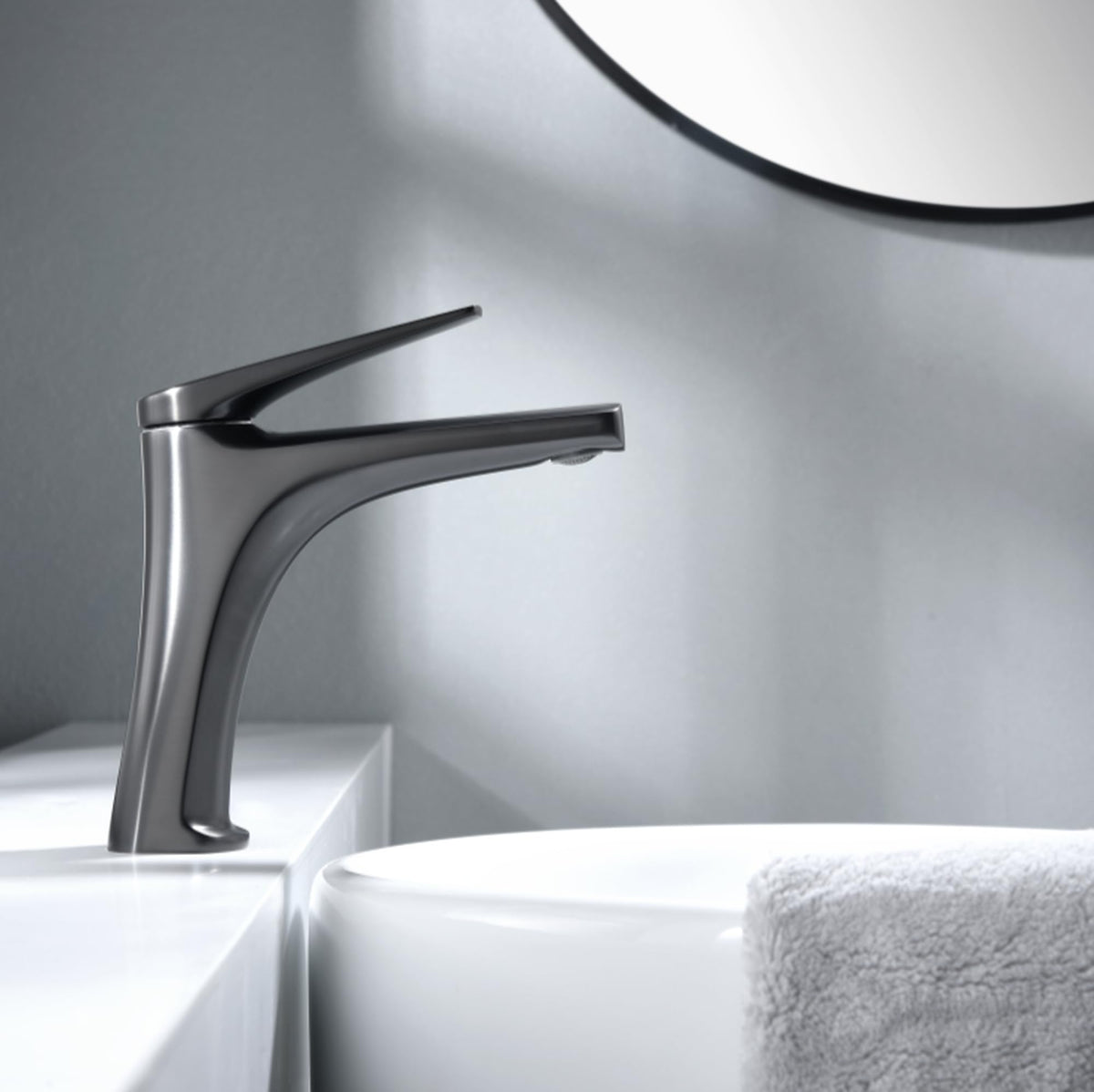 GRIFO LAVABO CAÑO BAJO MONOMANDO SERIE DELOS