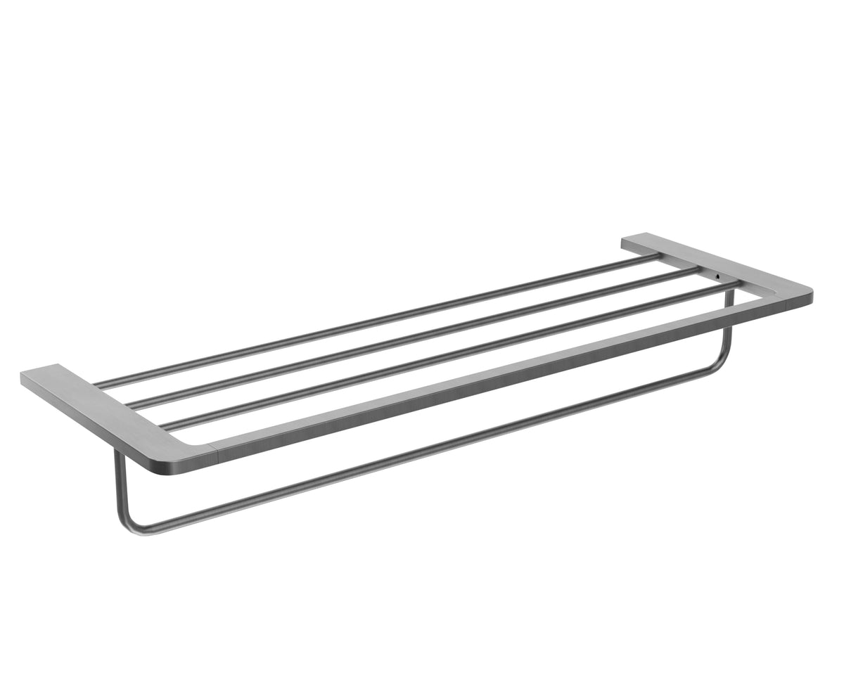 TOALLERO DOBLE EN ACERO INOX. S.304 SERIE NOVA