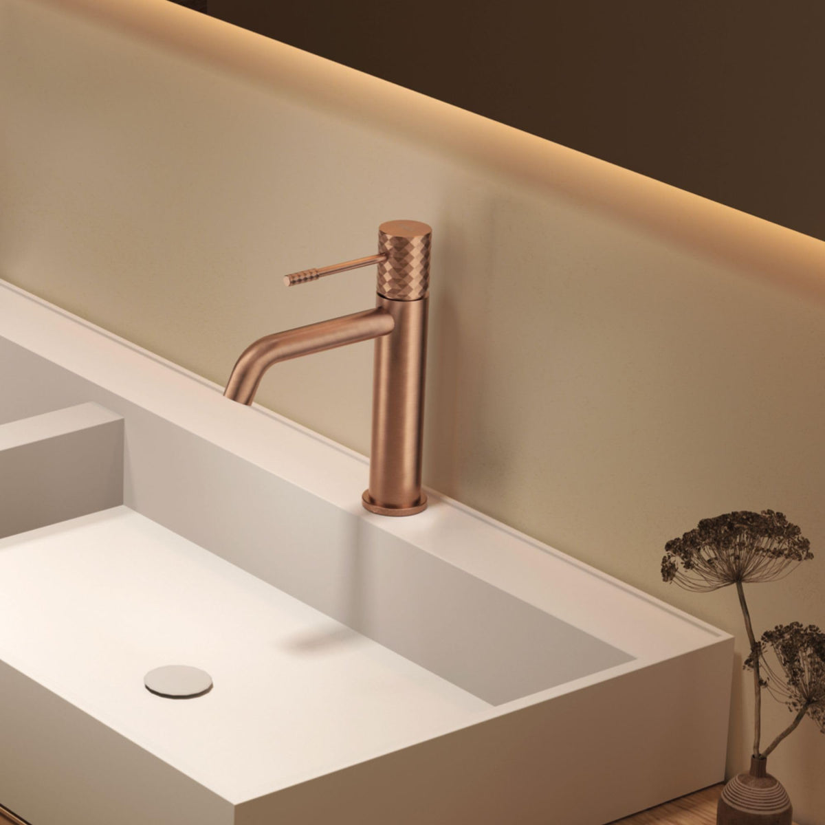 Low-spout single-lever basin mixer GÉNOVA SERIES