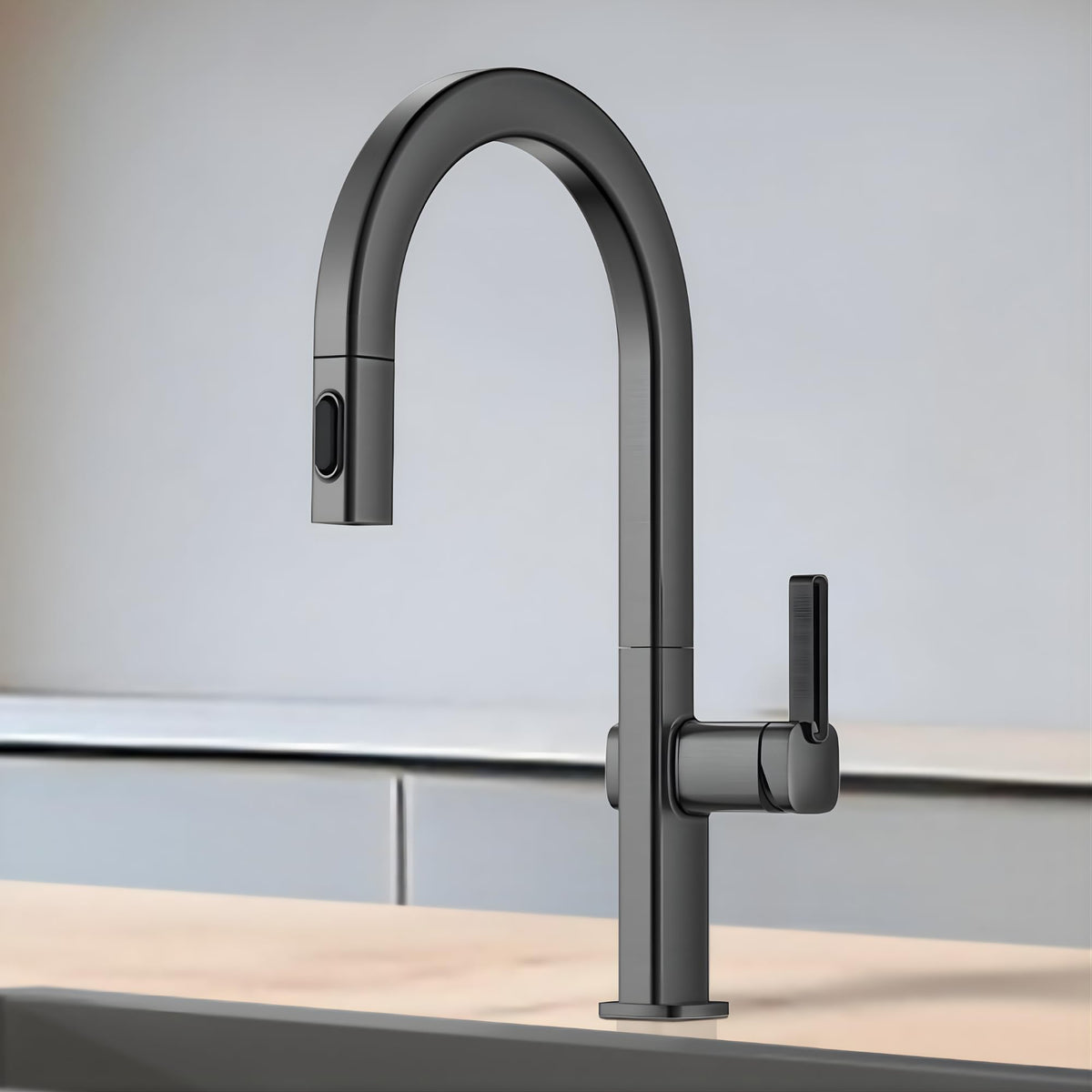 GRIFO DE COCINA EXTRAÍBLE CON DIFUSOR SERIE CANADA