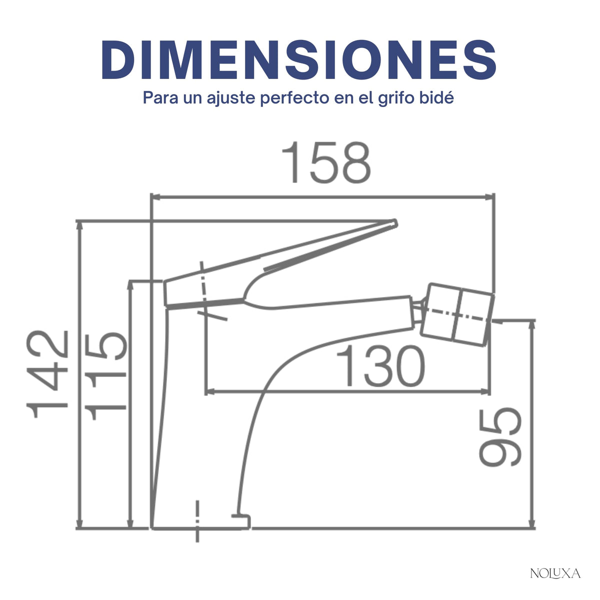 GRIFO BIDET MONOMANDO SERIE DELOS