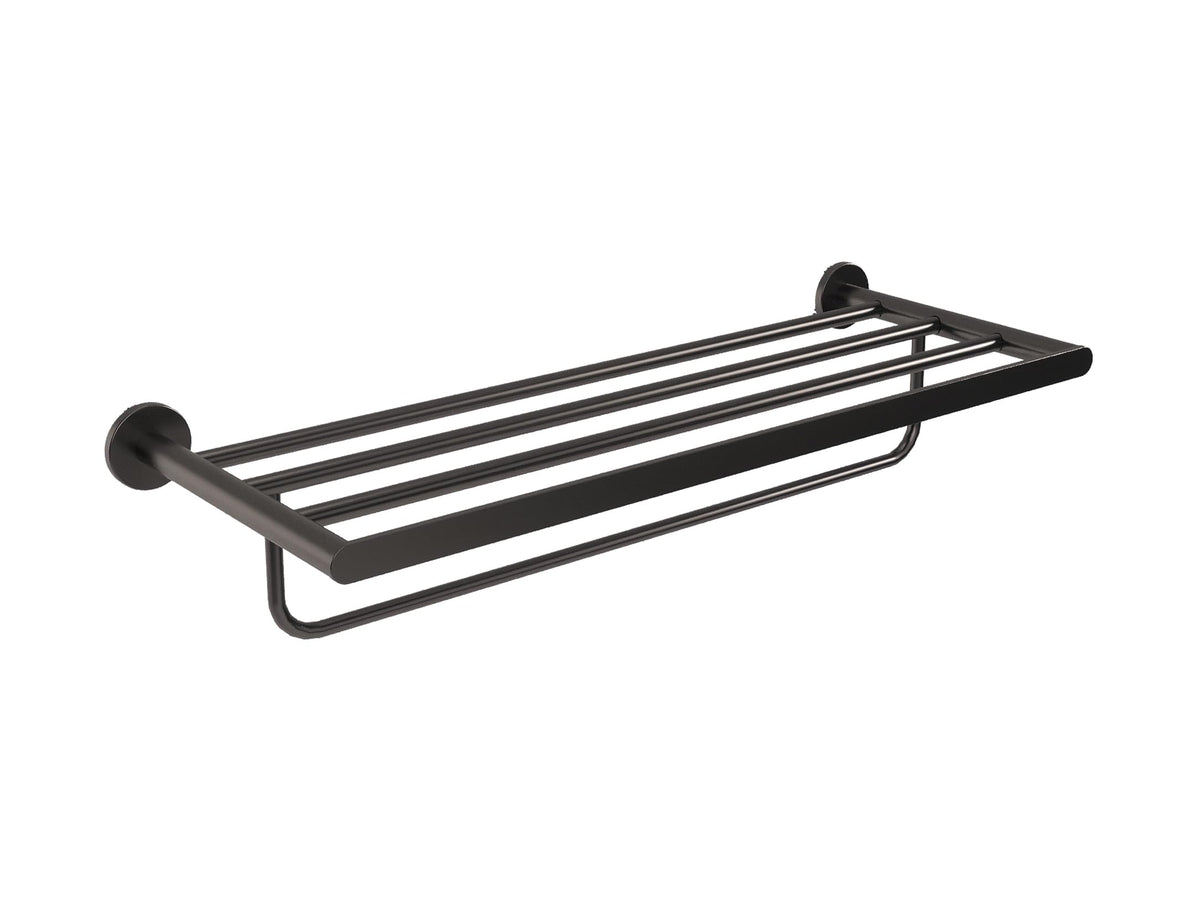TOALLERO DOBLE EN ACERO INOX. S.304 SERIE PRACTIC